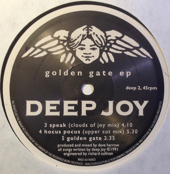 Deep Joy : Golden Gate EP (12", EP)