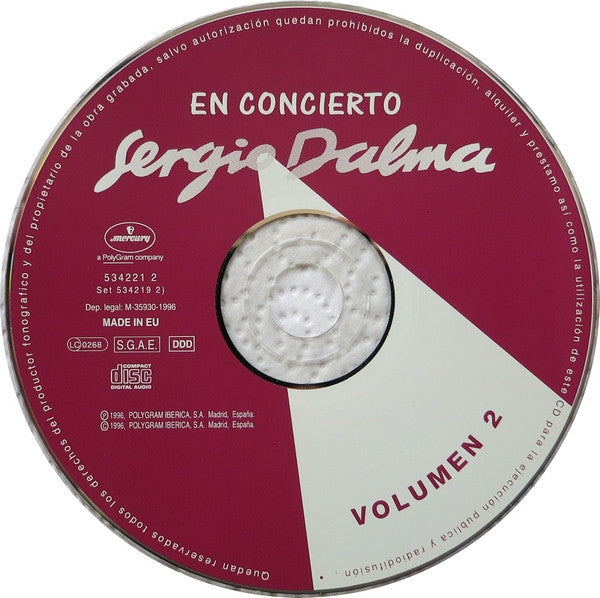 Sergio Dalma : En Concierto (2xCD, Album)