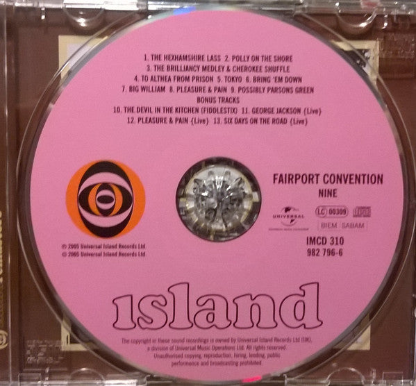 Fairport Convention : Nine (CD, Album, RE, RM, O-c)