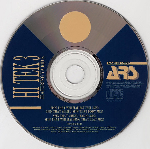 Hi Tek 3 Featuring Ya Kid K : Spin That Wheel (CD, Maxi)