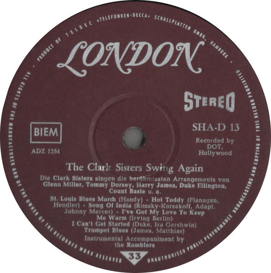 The Clark Sisters (2) : The Clark Sisters Swing Again (LP, Album)