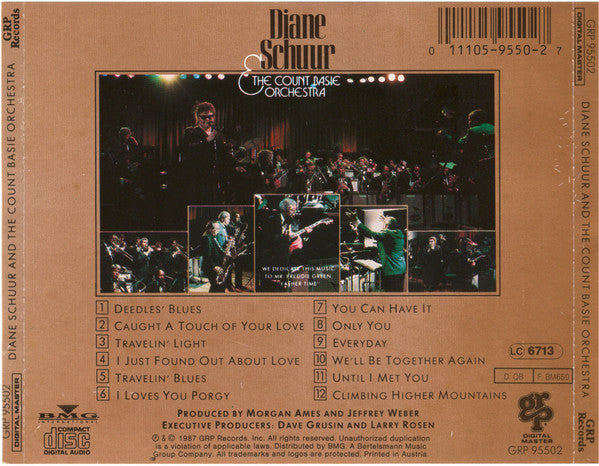 Diane Schuur & Count Basie Orchestra : Diane Schuur And The Count Basie Orchestra (CD, Album)