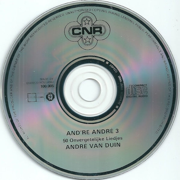 André van Duin : And're André 3 - 50 Onvergetelijke Liedjes (CD, Album, RP)