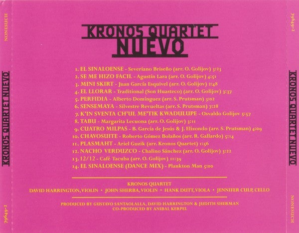 Kronos Quartet : Nuevo (CD, Album)