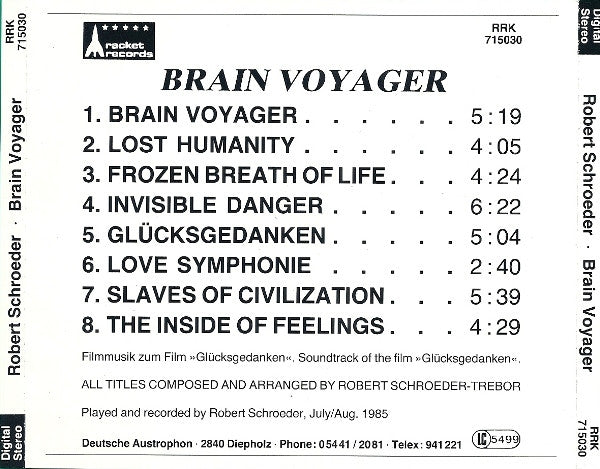 Robert Schröder : Brain Voyager (CD, Album, RE)