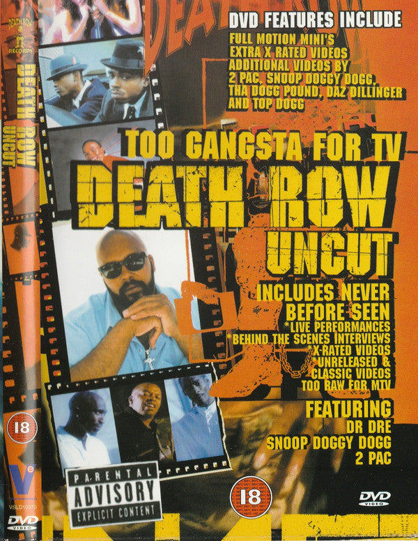 Dr. Dre, Snoop Dogg, 2Pac : Death Row Uncut (Too Gangsta For TV) (DVD-V, PAL)