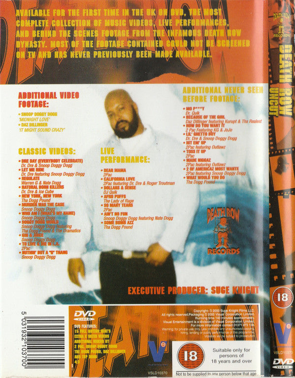 Dr. Dre, Snoop Dogg, 2Pac : Death Row Uncut (Too Gangsta For TV) (DVD-V, PAL)