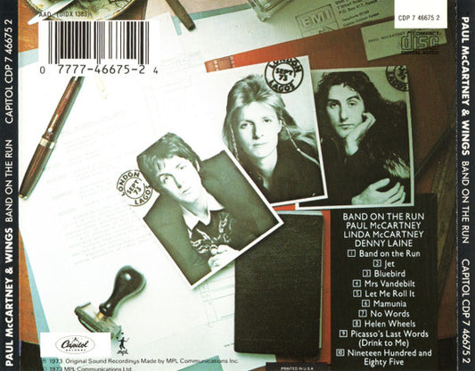 Wings (2) : Band On The Run (CD, Album, RE)