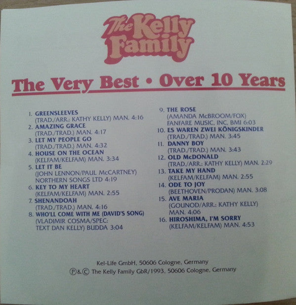 The Kelly Family : The Very Best Over 10 Years (CD, Comp)