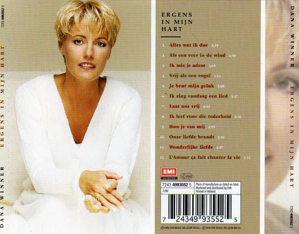 Dana Winner : Ergens In Mijn Hart (CD, Album)
