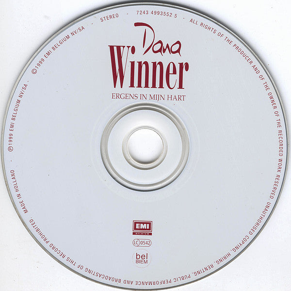 Dana Winner : Ergens In Mijn Hart (CD, Album)