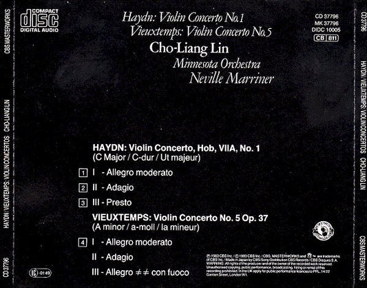 Joseph Haydn / Henri Vieuxtemps  -  Cho-Liang Lin • Minnesota Orchestra • Sir Neville Marriner : Haydn: Violin Concerto No. 1 / Vieuxtemps: Violin Concerto No. 5 (CD, Album)