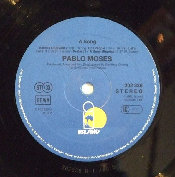 Pablo Moses : A Song (LP, Album)