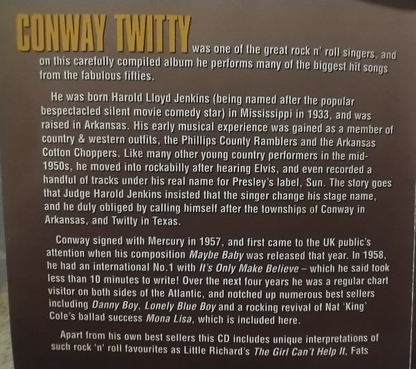 Conway Twitty : The Rock'N'Roll Collection (CD, Album, Comp)
