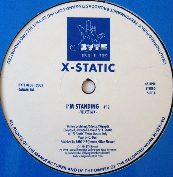 X-Static : I'm Standing (12")