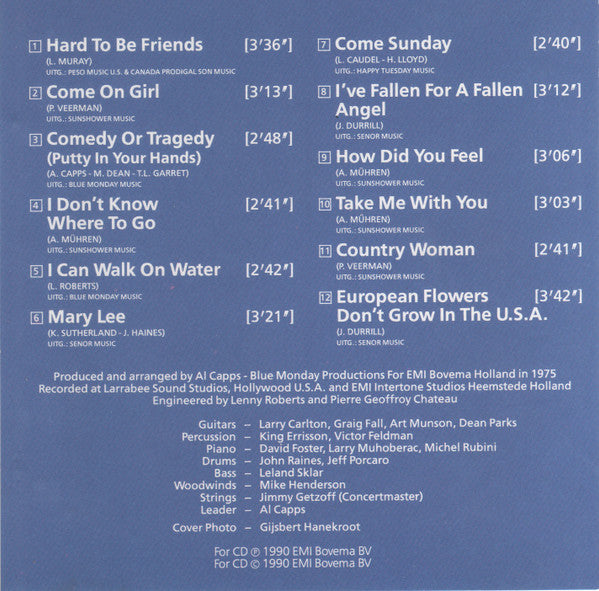 The Cats : Hard To Be Friends (CD, Album)