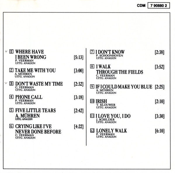 The Cats : Take Me With You (CD, Album)