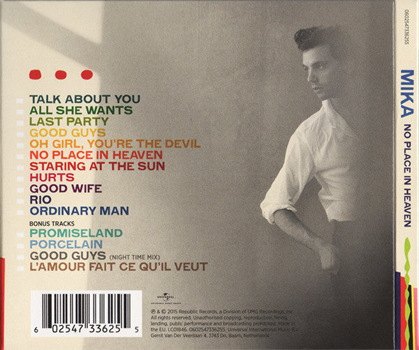 MIKA (8) : No Place In Heaven (CD, Album, Dlx, Dig)