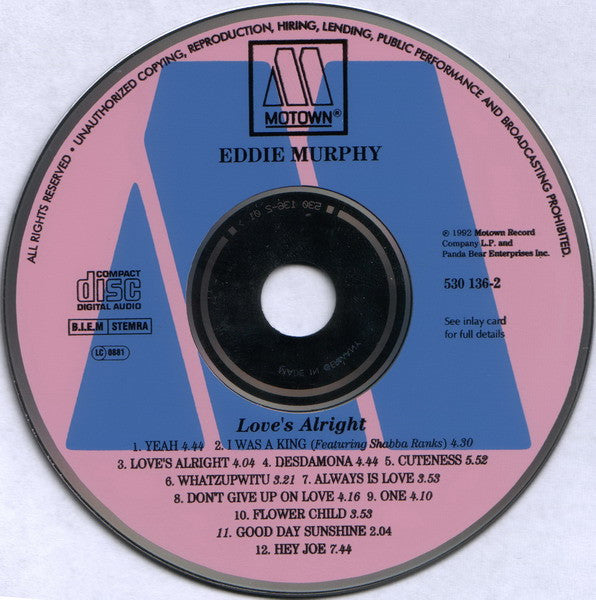 Eddie Murphy : Love's Alright (CD, Album)