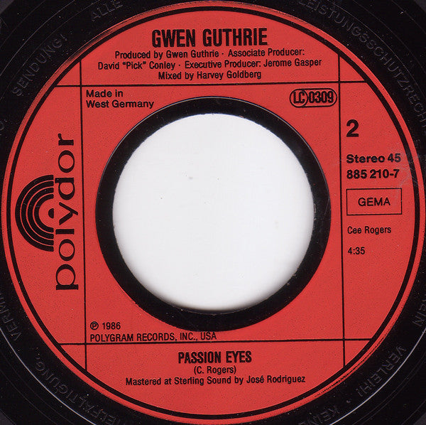 Gwen Guthrie : Ain't Nothin' Goin' On But The Rent (7", Single)