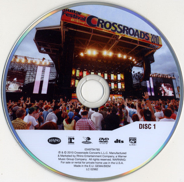 Eric Clapton : Crossroads (Eric Clapton Guitar Festival 2010) (2xDVD-V, Multichannel, Sup)