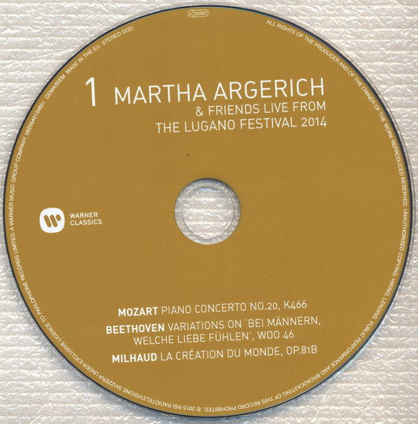 Martha Argerich And Friends : Live From Lugano 2014 (3xCD + Box)