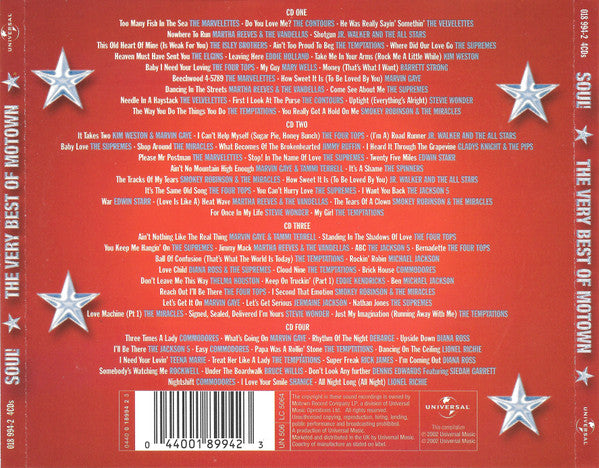 Various : Soul! The Very Best Of Motown (4xCD, Comp)