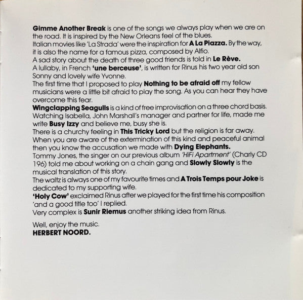 Advanced Warning / Herbert Noord & Rinus Groeneveld : Nothing To Be Afraid Of (CD, Album)