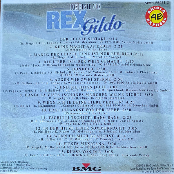 Rex Gildo : Uwe Hübner Präsentiert: Das Beste Von (CD, Comp)