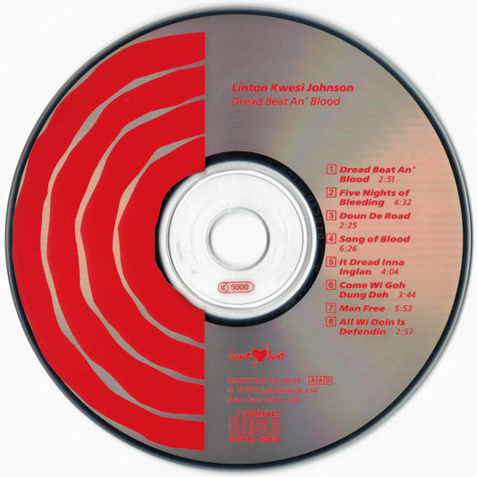Linton Kwesi Johnson : Dread Beat An' Blood (CD, Album, RE)