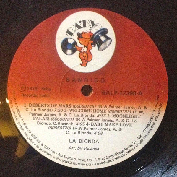 La Bionda : Bandido (LP, Album)