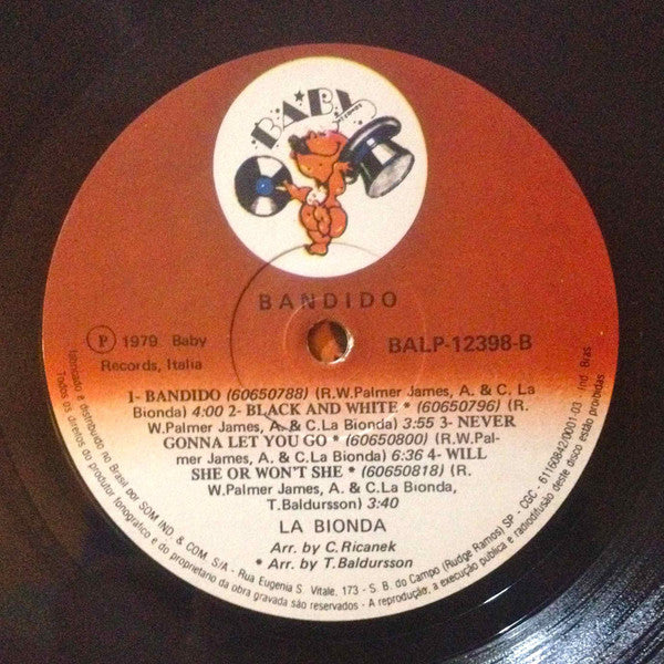 La Bionda : Bandido (LP, Album)