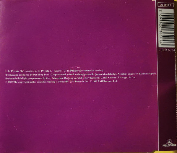 Dusty Springfield : In Private (CD, Single)