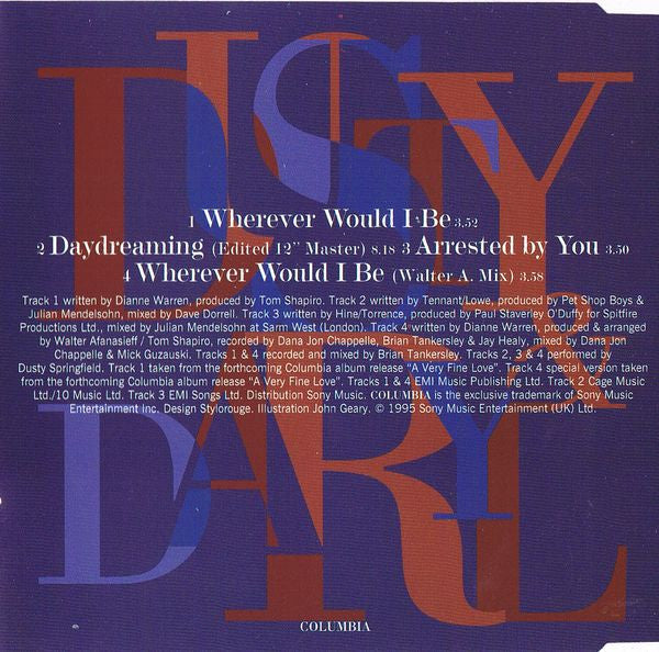 Dusty Springfield & Daryl Hall : Wherever Would I Be (CD, Single)