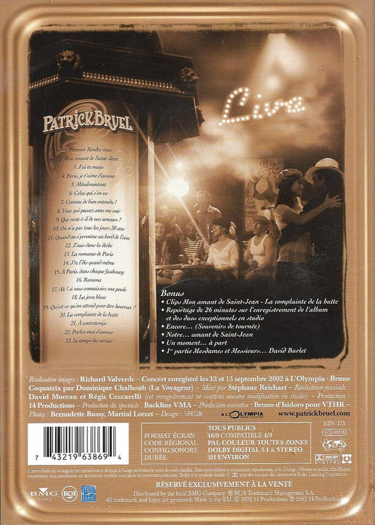 Patrick Bruel : Entre-deux (DVD-V)
