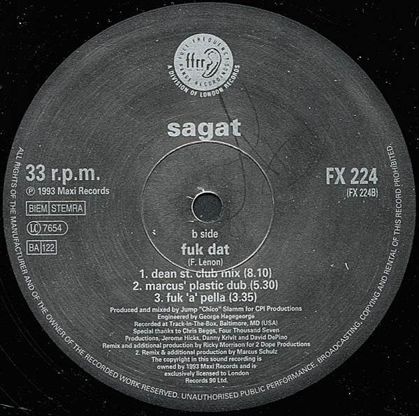 Sagat : Fuk Dat (12", Single)