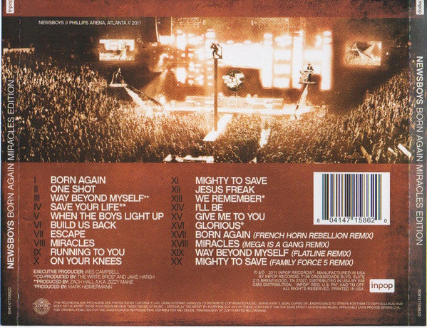 Newsboys : Born Again: Miracles Edition (CD, Album, Dlx, RE, Len)