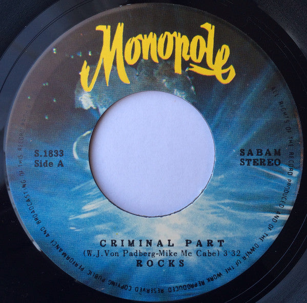 Rocks (2) : Criminal Part (7", Single)