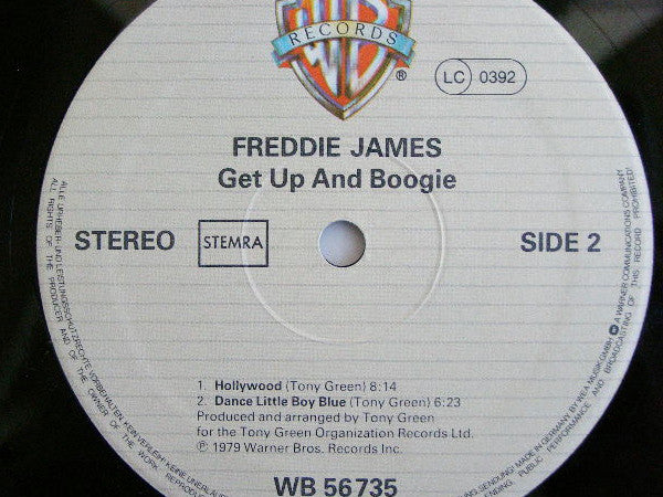 Freddie James : Get Up And Boogie (LP, Album)