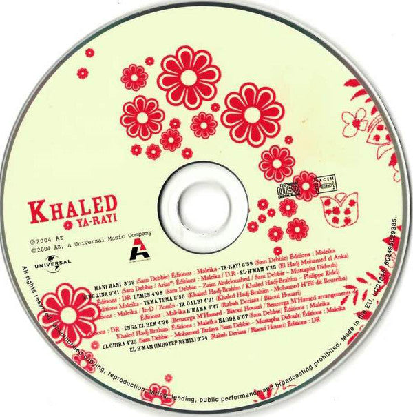 Khaled : Ya-Rayi (CD, Album)
