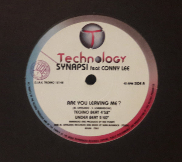 Synapsi feat Conny Lee : Are You Leaving Me? (12")