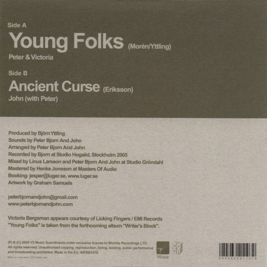 Peter Bjorn And John Featuring Victoria Bergsman : Young Folks (7", Single)