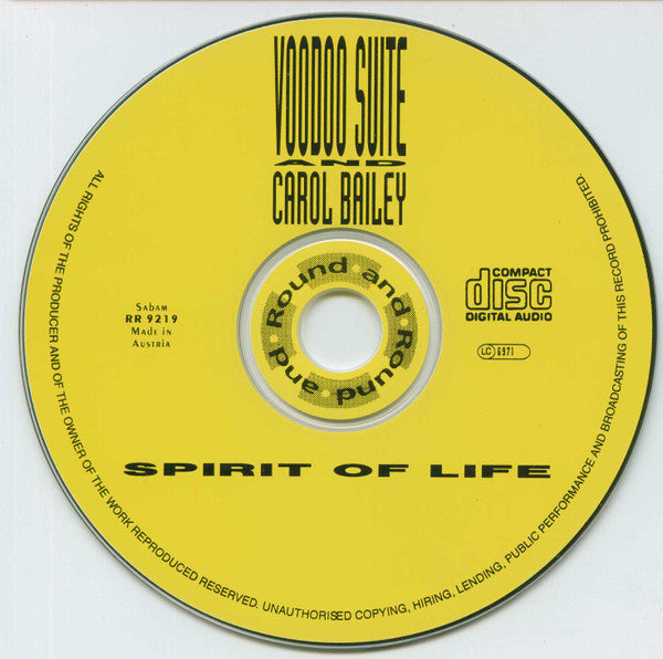 Voodoo Suite And Carol Bailey : Spirit Of Life (CD, Maxi)