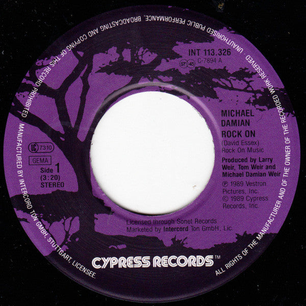 Michael Damian : Rock On (7", Single)