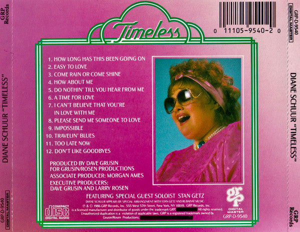 Diane Schuur : Timeless (CD, Album)