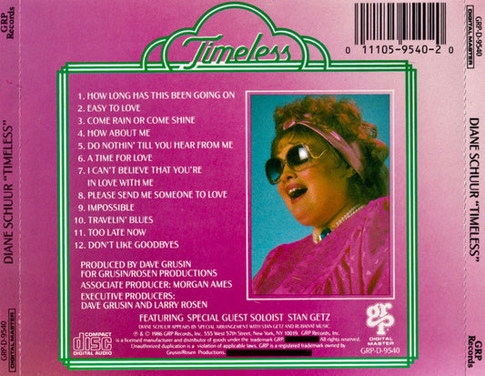 Diane Schuur : Timeless (CD, Album)