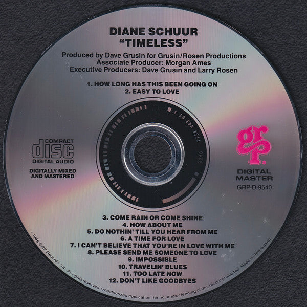 Diane Schuur : Timeless (CD, Album)
