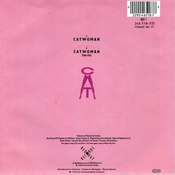 Cat Glover : Catwoman (7", Single, Sol)