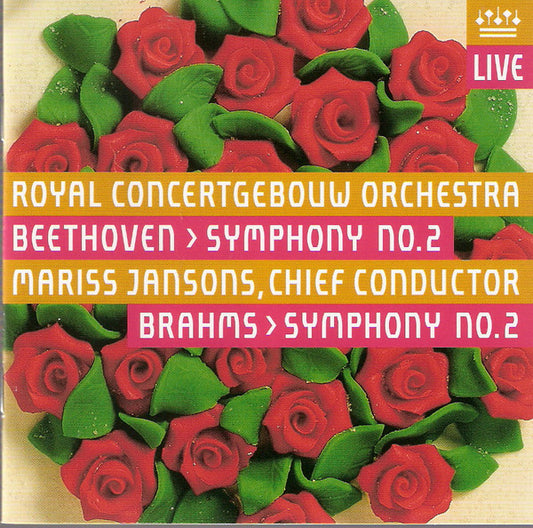 Ludwig van Beethoven, Johannes Brahms - Concertgebouworkest, Mariss Jansons : Beethoven > Symphony No. 2 -  Brahms > Symphony No. 2 (SACD, Hybrid, Multichannel, Album)