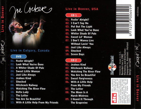Joe Cocker : Live In Denver / Live In Calgary (2xCD + DVD-V + Box, Comp)